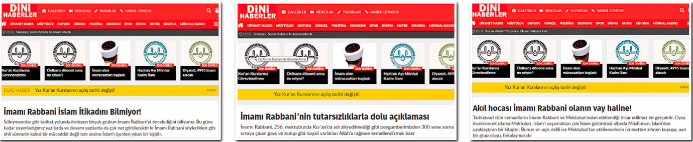 Diyanet’ten densizliğe kalkan